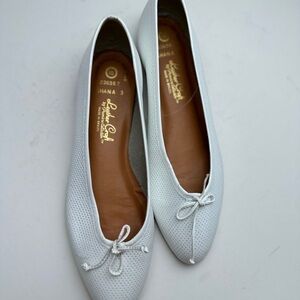 Leather Classic White Leather Ballet Flats